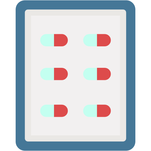 Free Blister Pack icon flat style