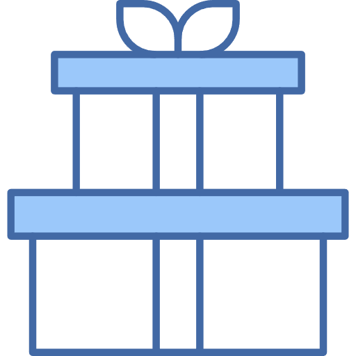 Free Birthday Presents icon two-color style