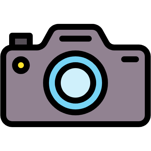 Free Camera icon lineal-color style