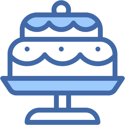 Free Cake icon two-color style