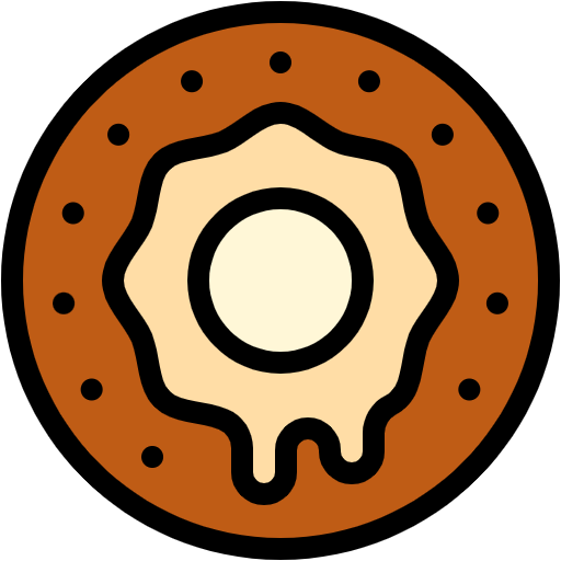 Free Donuts icon lineal-color style