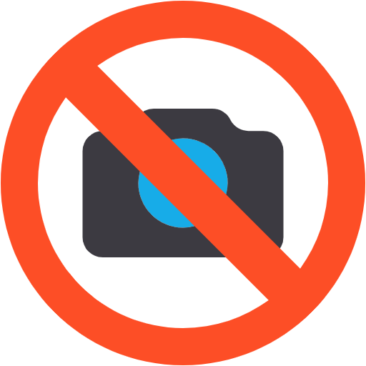 Free No Camera icon flat style