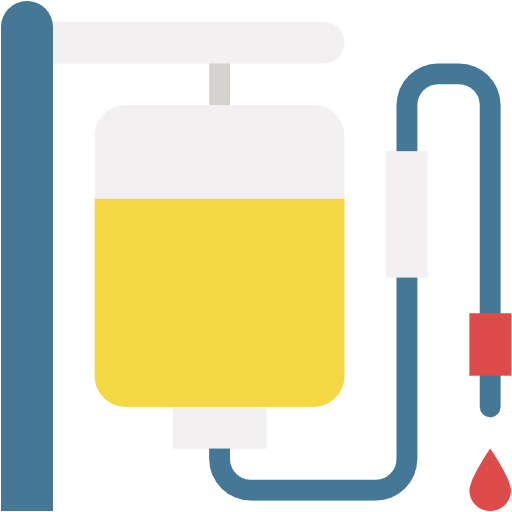 Free Intravenous Therapy icon flat style