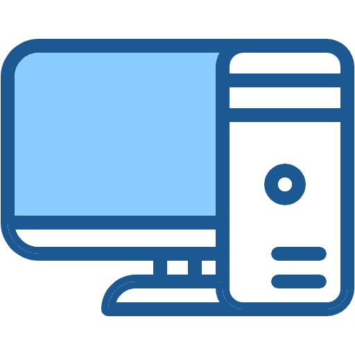 Free Computer icon two-color style