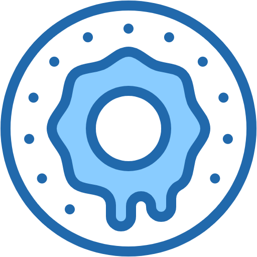 Free Donuts icon two-color style