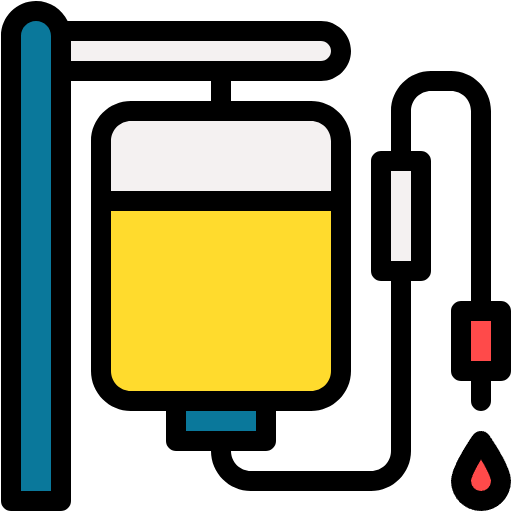 Free Intravenous Therapy icon lineal-color style