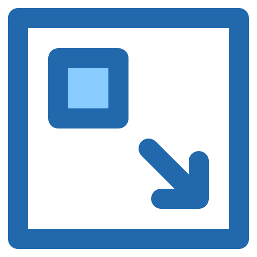 Free Enlarge icon two-color style