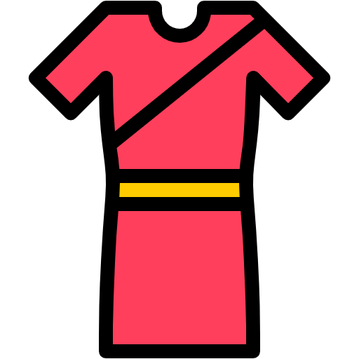 Free Chinese Dress icon lineal-color style