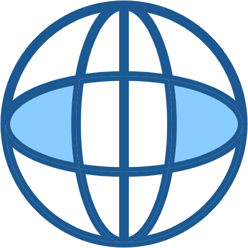 Free Globalization icon two-color style