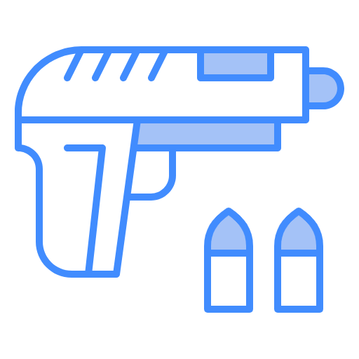 Free Gun icon two-color style