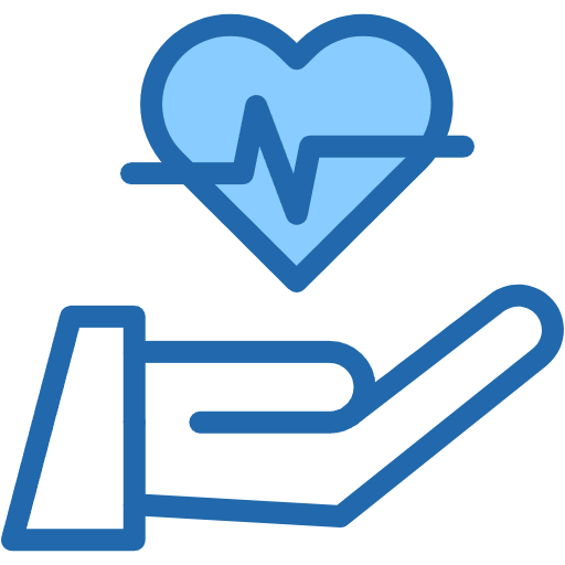Free care icon two-color style
