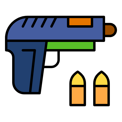 Free Gun icon lineal-color style