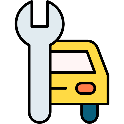 Free car repair icon lineal-color style
