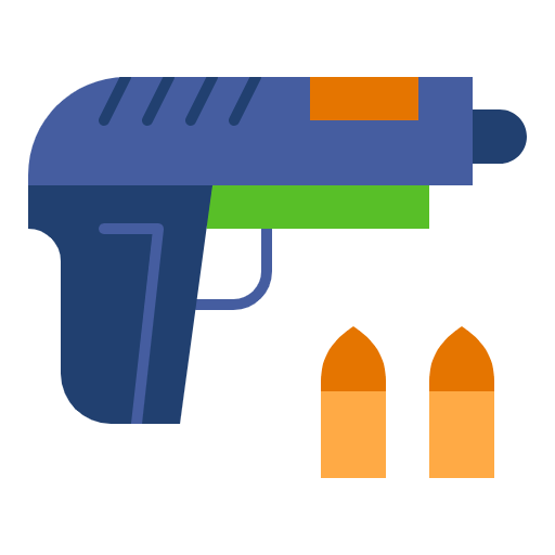 Free Gun icon flat style