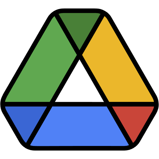Free Google Drive icon lineal-color style