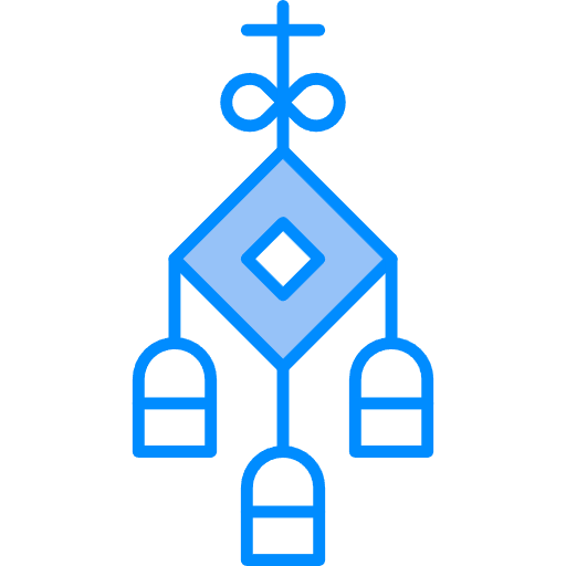 Free Amulet icon two-color style