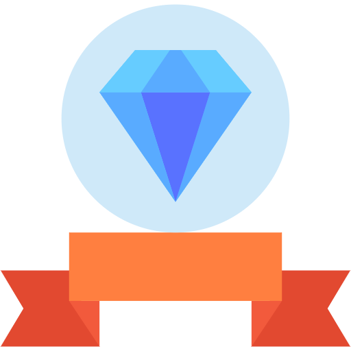 Free Premium Diamond icon Flat style