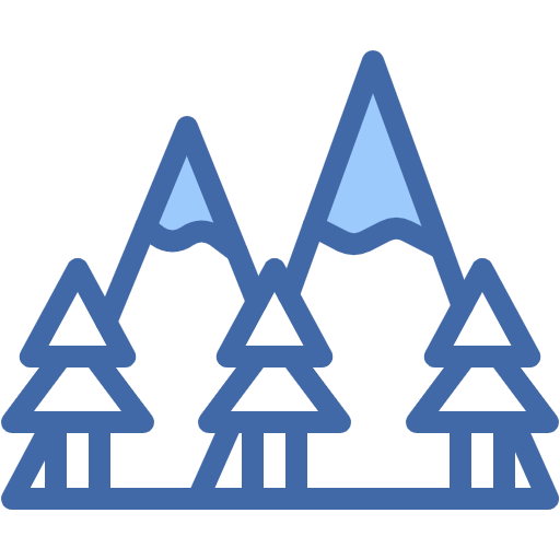 Free Rocky Mountains icon two-color style