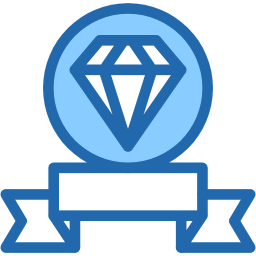 Free Premium Diamond icon two-color style