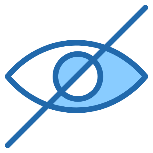 Free Blindness icon two-color style