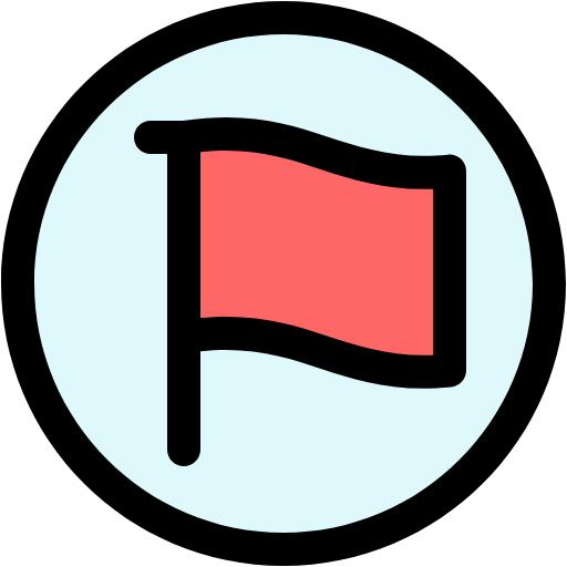 Free Flag icon Lineal Color style
