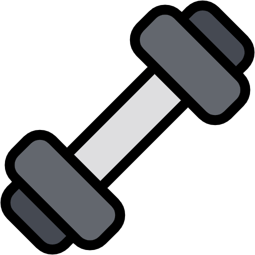 Free Gym icon lineal-color style
