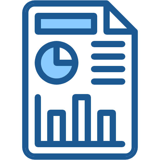 Free Business Report icon Two Color style