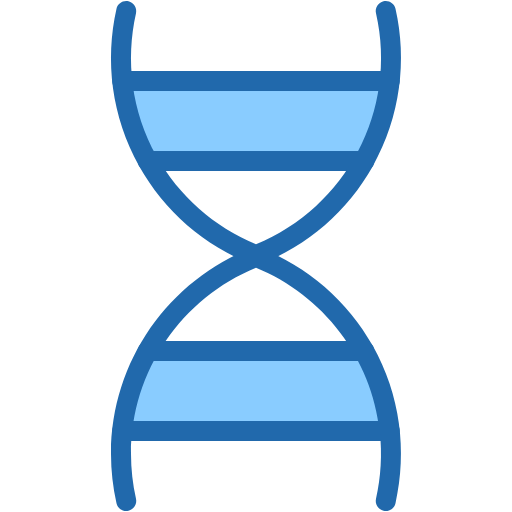 Free Dna icon two-color style