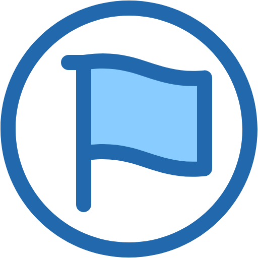 Free Flag icon two-color style
