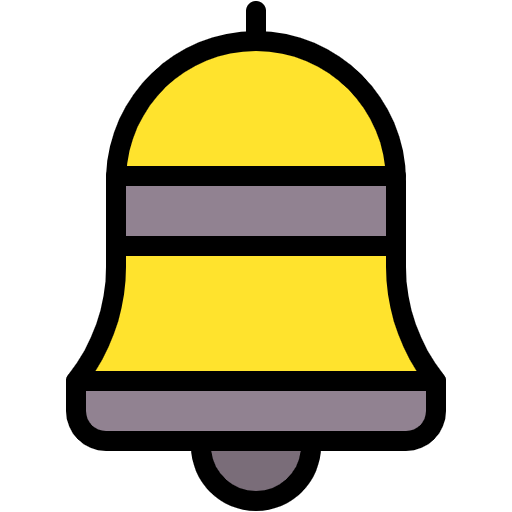 Free Bell icon lineal-color style