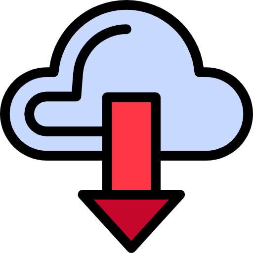 Free Cloud icon lineal-color style