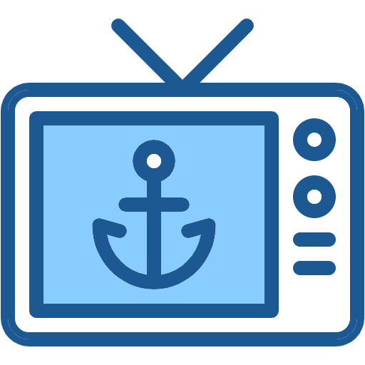 Free Anchor icon two-color style
