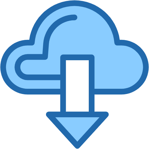 Free Cloud icon two-color style