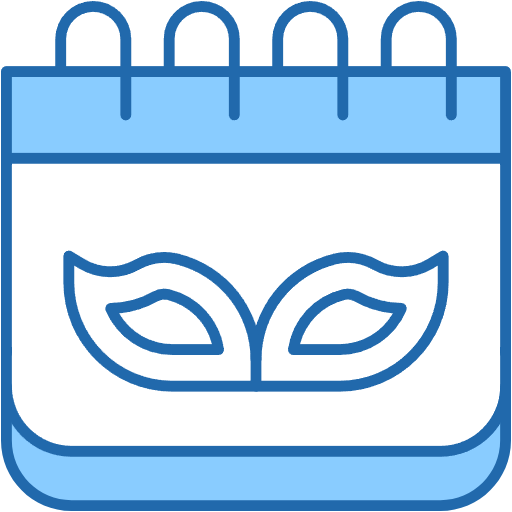 Free calendar icon two-color style