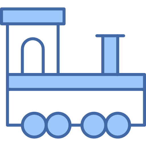 Free Christmas Train icon two-color style