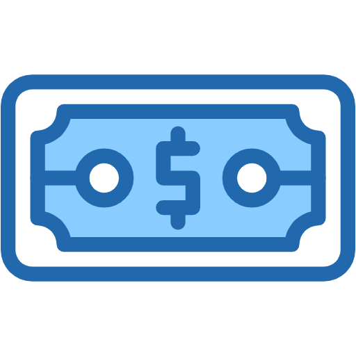 Free Dollar Money icon two-color style
