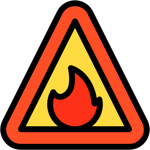 Free Flammable icon lineal-color style