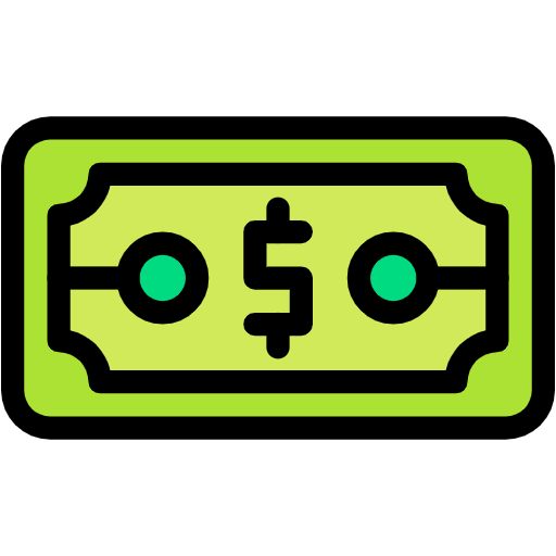 Free Dollar Money icon Lineal Color style