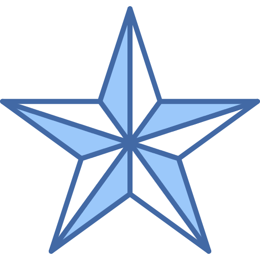 Free Christmas Star icon two-color style