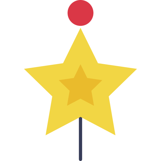 Free Celebration Star icon flat style