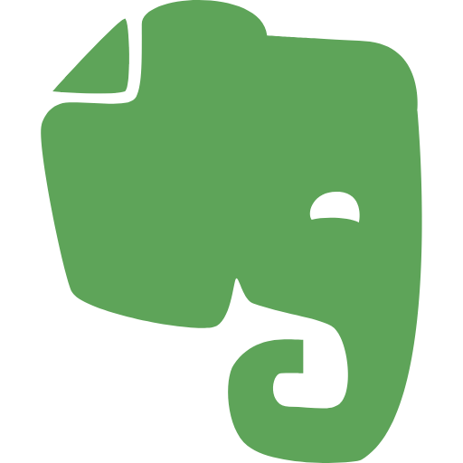 Free Evernote icon flat style