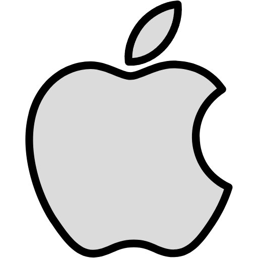 Free Apple icon lineal-color style