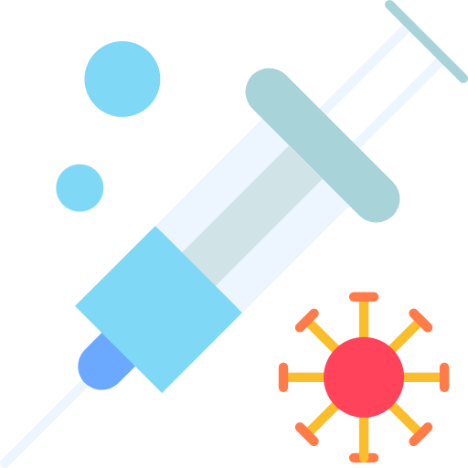Free injection icon flat style