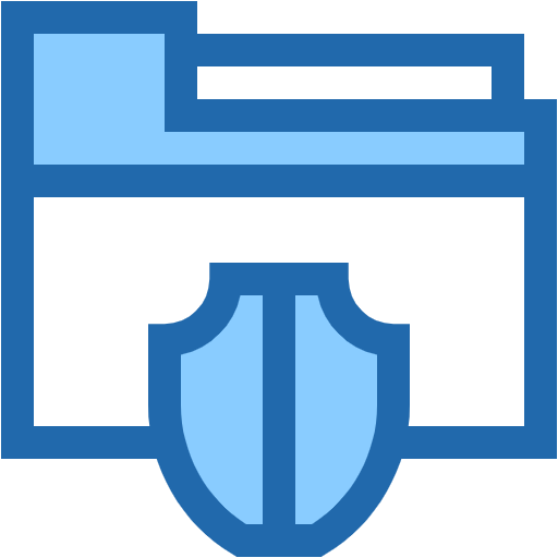 Free Security Folder icon two-color style