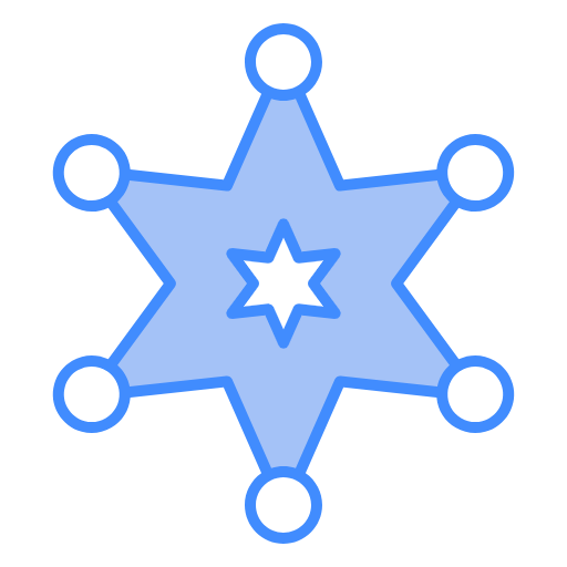 Free Medal Badge icon two-color style
