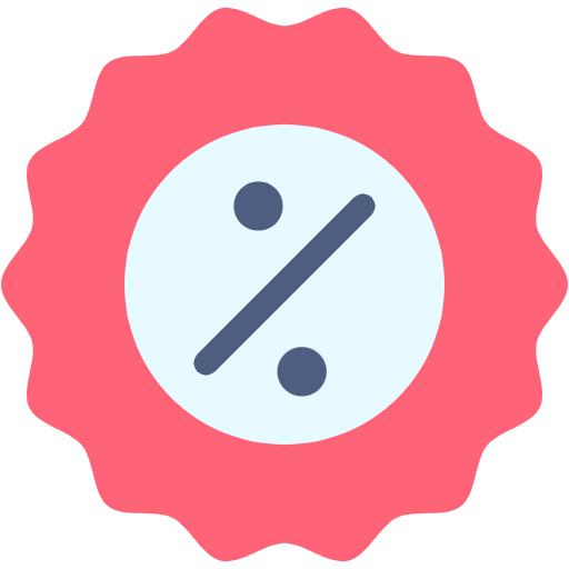Free Percent Sign icon Flat style