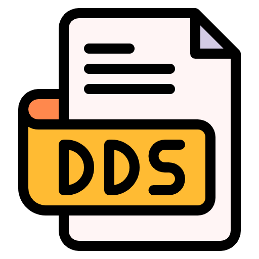Free DDS File icon lineal-color style