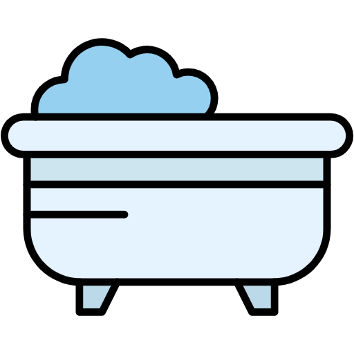 Free Bathtub icon Lineal Color style