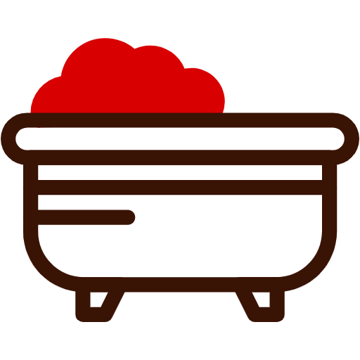Free Bathtub icon two-color style