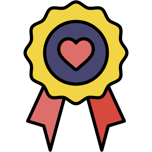 Free Badge icon lineal-color style